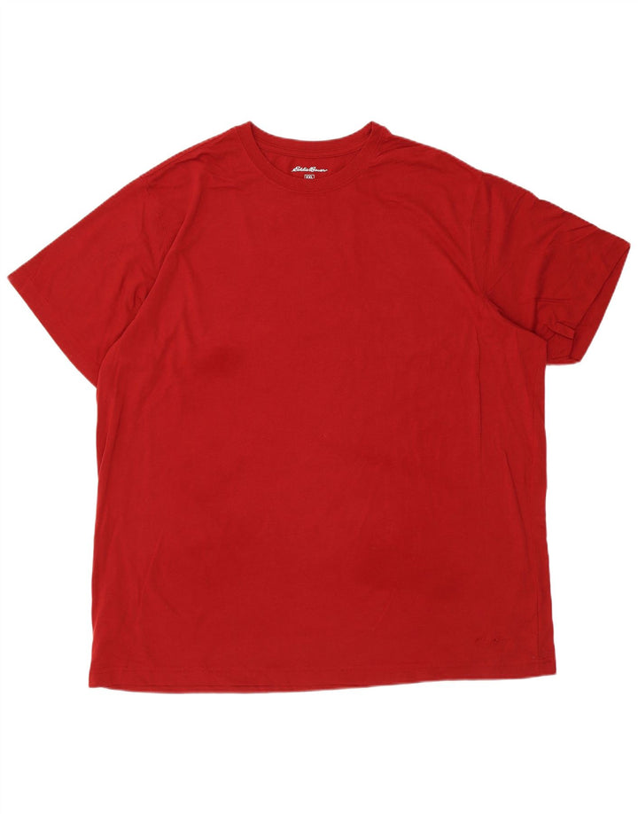 EDDIE BAUER Tricou Bărbați Top 2XL Bumbac Roșu