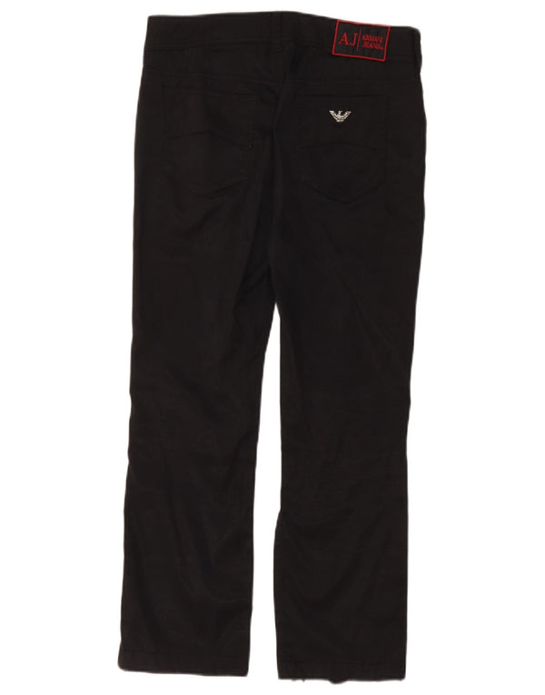 Pantaloni casual drepti pentru femei Armani L28 L24 Poliamidă neagră
