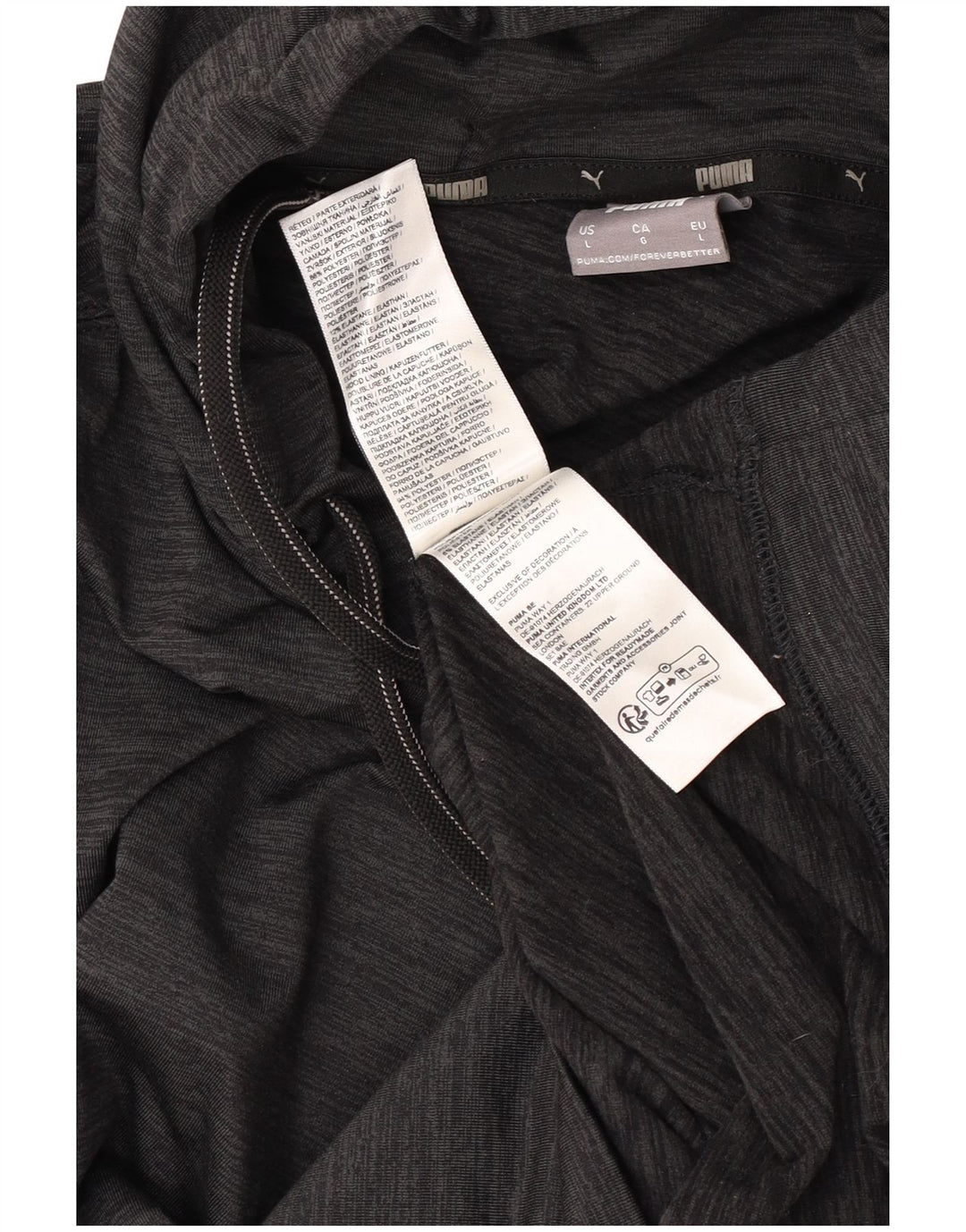 Pulover Puma pentru bărbați, mare, negru, poliester