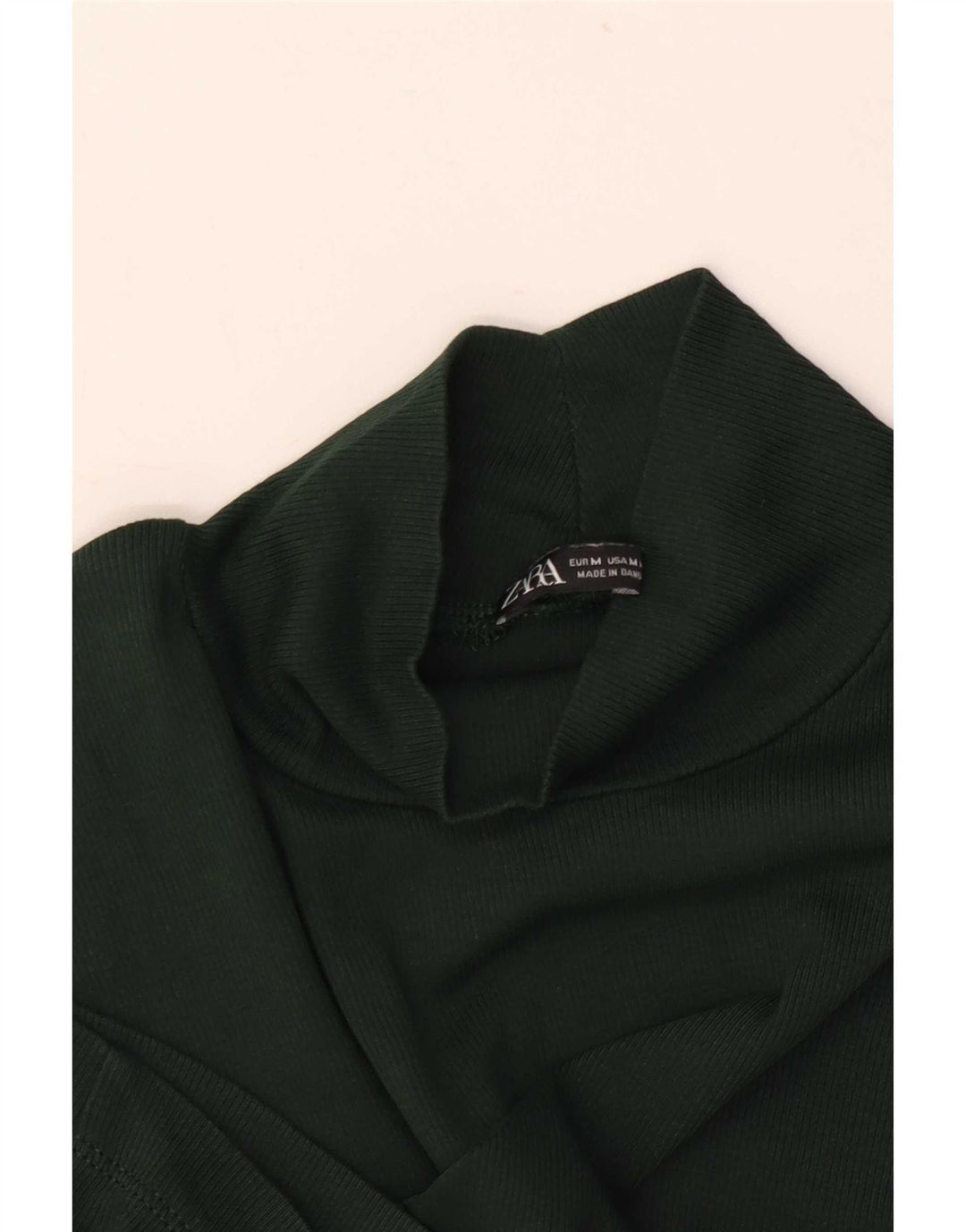 Tricou pentru femei Zara UK 12 Medium Green