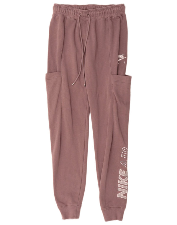 Pantaloni de trening grafic Nike pentru femei Joggeri UK 4 XS Bumbac violet