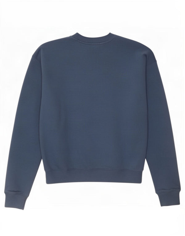 Pulover supradimensionat pentru femei New Balance UK 10 Bumbac albastru mic