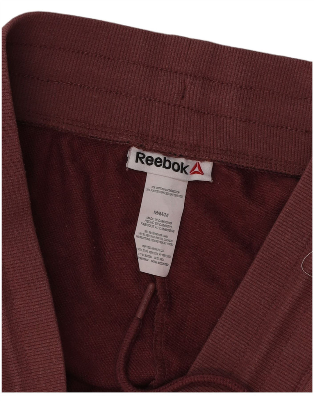 Pantaloni de trening pentru femei Reebok Pantaloni de jogging UK 14 Bumbac roșu mediu