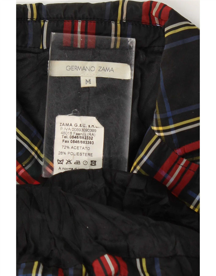 Germano Zama Jachetă Blazer Femei UK 12 Mediu Multicolor Acetat în carouri