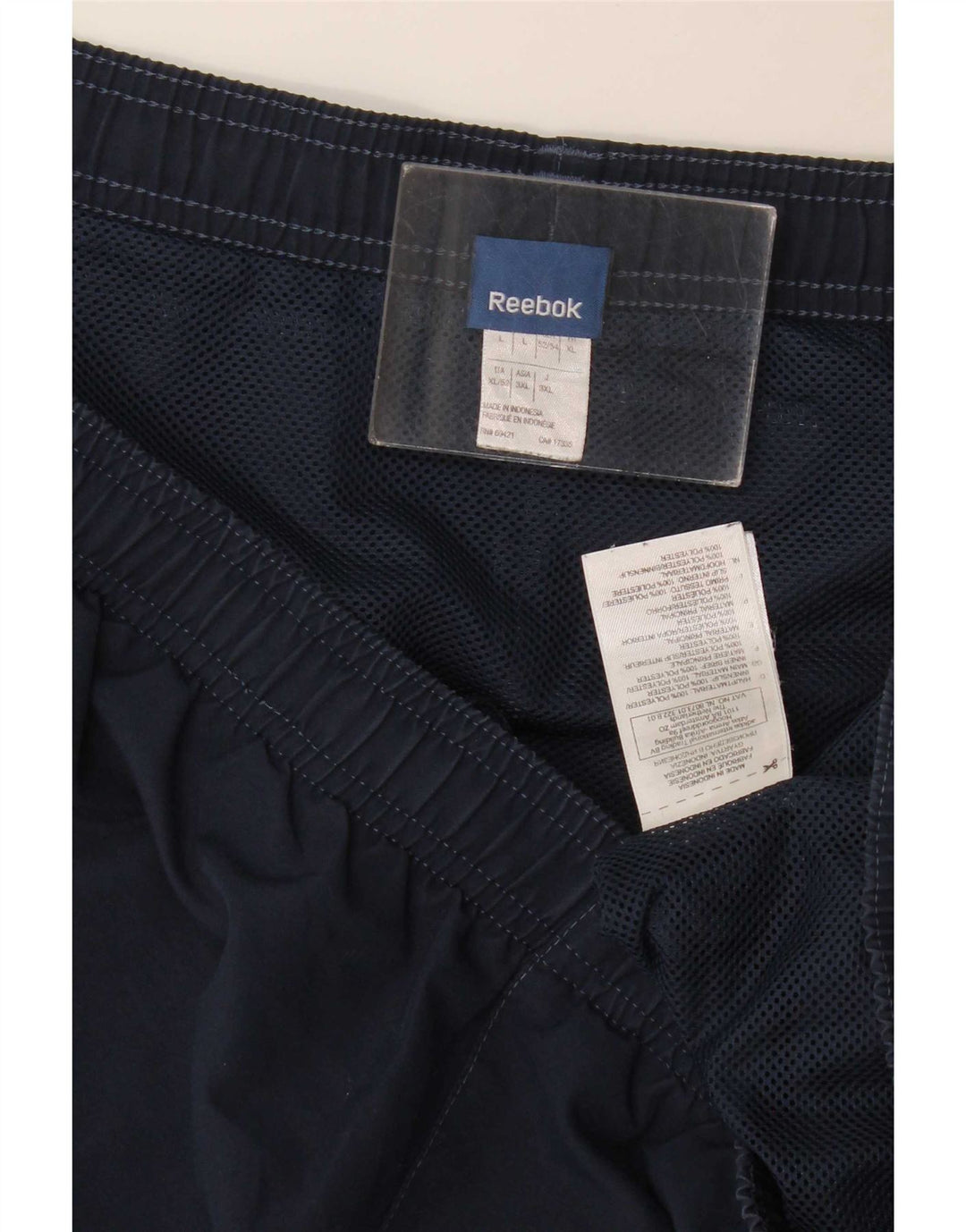 Pantaloni scurți sport Reebok pentru bărbați, mari, albastru, poliester