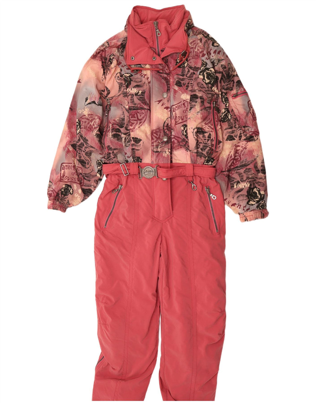 Salopetă de schi cu glugă Killtec pentru femei UK 12 Medium Pink Floral