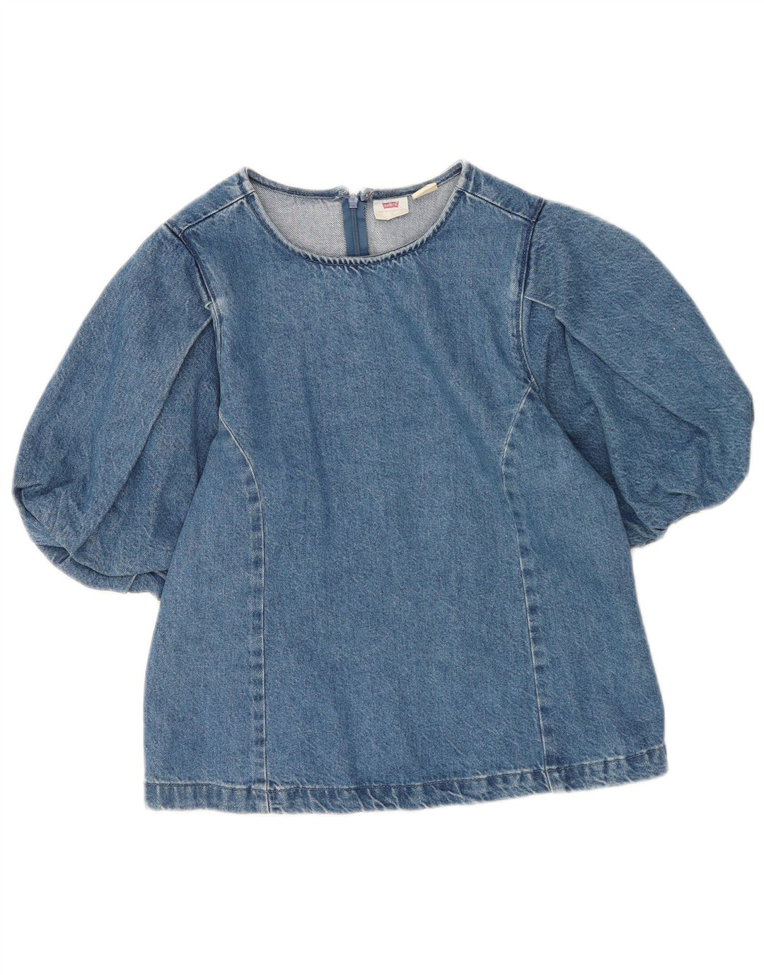 Bluză de bluză Levi's pentru femei Top UK 10 Small Blue Bumbac