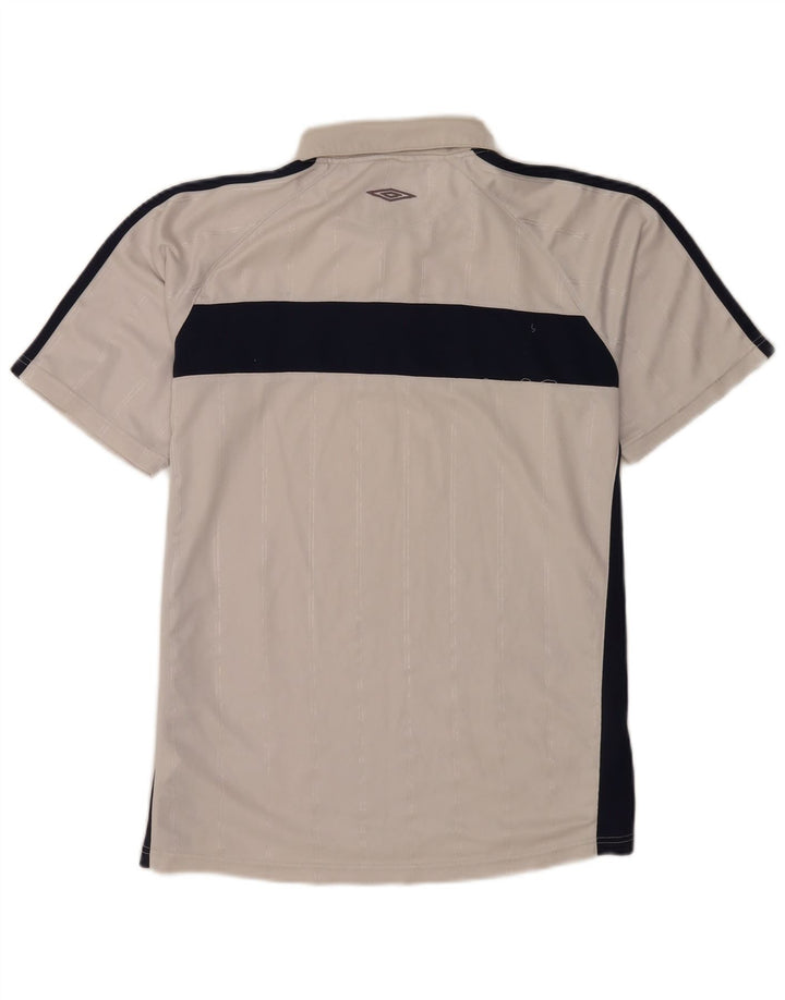 Tricou polo Umbro pentru bărbați, alb mediu, color block