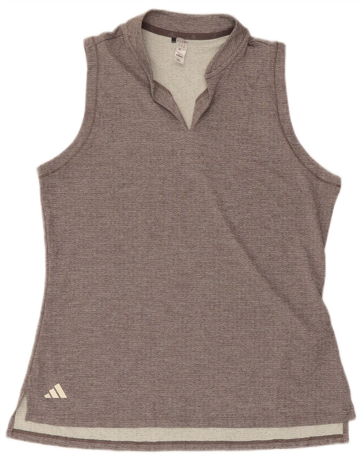 Vest Vest Top Femei Adidas UK 12/14 Medium Gri Poliester