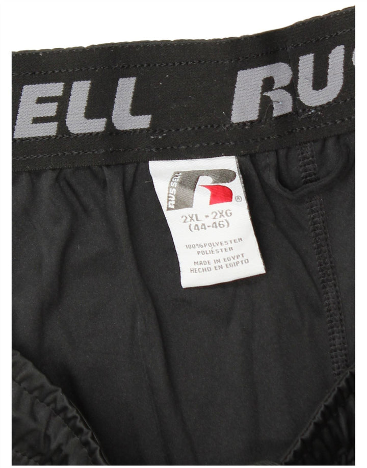 Pantaloni scurți sport Dri-Power pentru bărbați RUSSELL ATHLETIC 2XL poliester negru