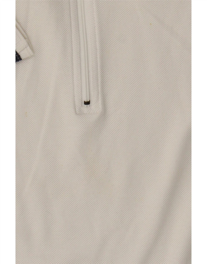 Tricou polo Nike pentru femei US 4/6 mic, alb, din bumbac color bloc