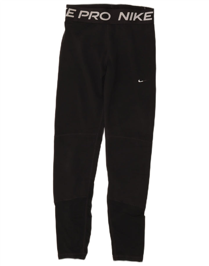 Leggings grafic pentru fete Nike 13-14 ani poliester negru