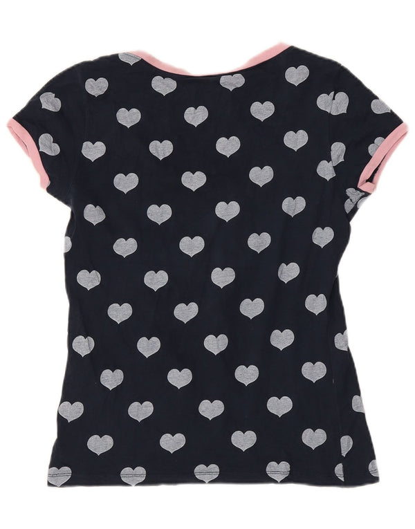 Tricou Converse pentru femei cu model abstract Top UK 12 Medium Bleumarin Inimă