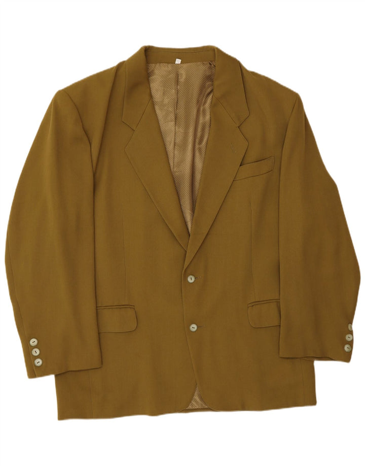 VINTAGE Mens 2 Button Blazer Jacket IT 52 XL Green