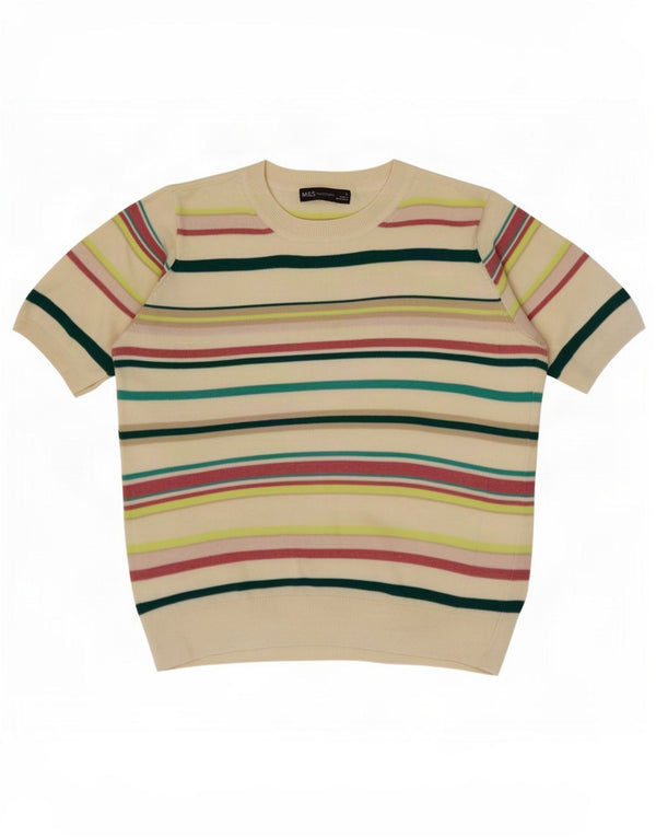 Pulover pentru femei Marks & Spencer cu decolteu triplu UK 12 mediu multicolor