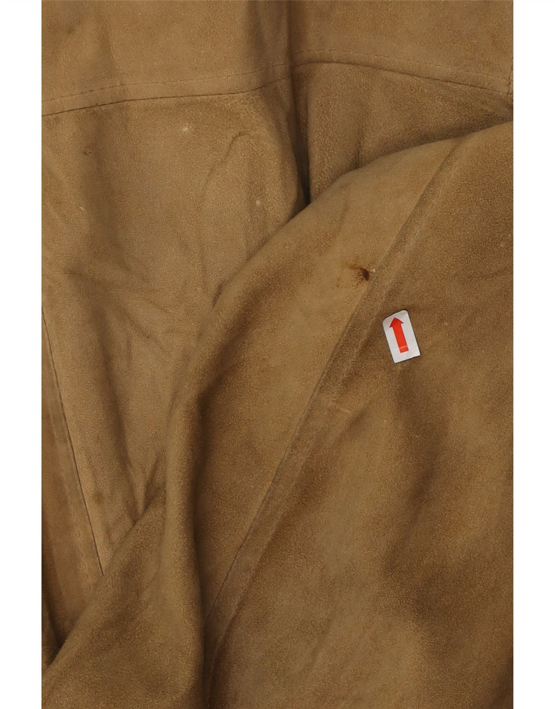 VINTAGE Bomber de piele intoarsa pentru barbati UK 38 Medium Beige Piele