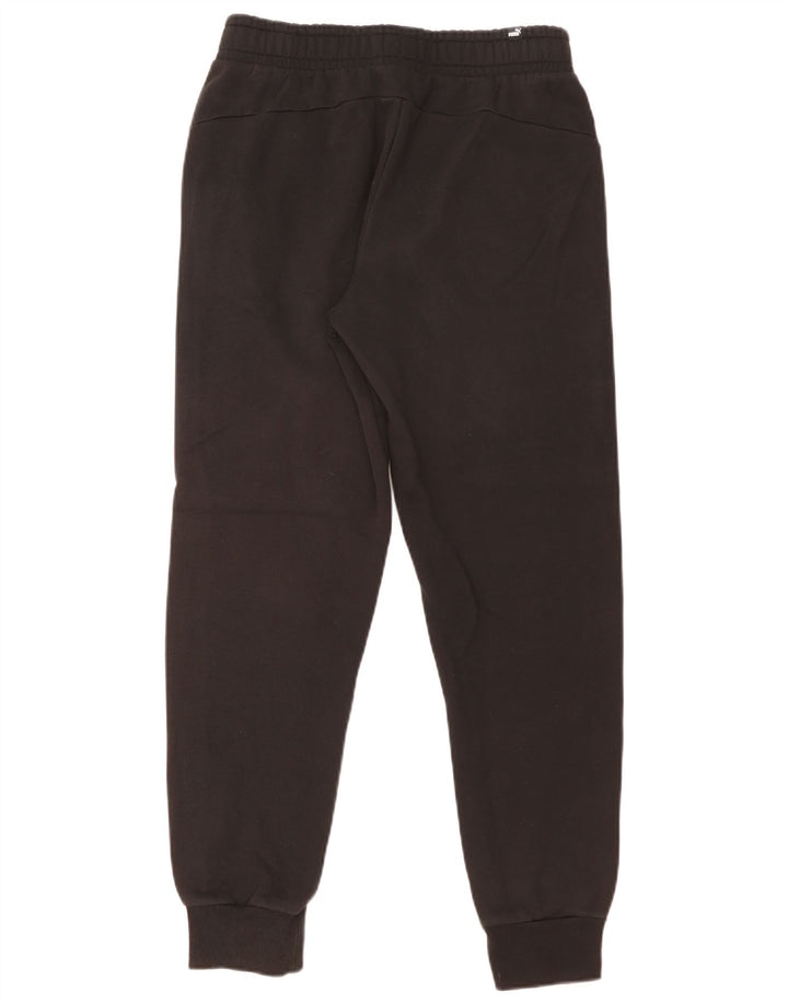 Pantaloni de trening Puma pentru bărbați Joggeri, bumbac mediu negru