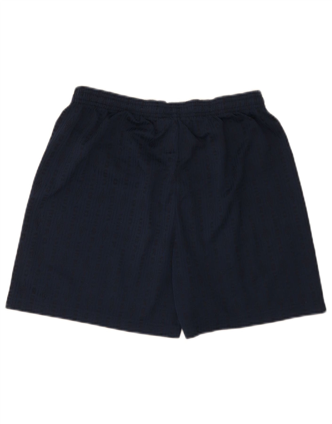 Pantaloni scurți sport grafic Umbro pentru bărbați, poliester cu dungi medii bleumarin