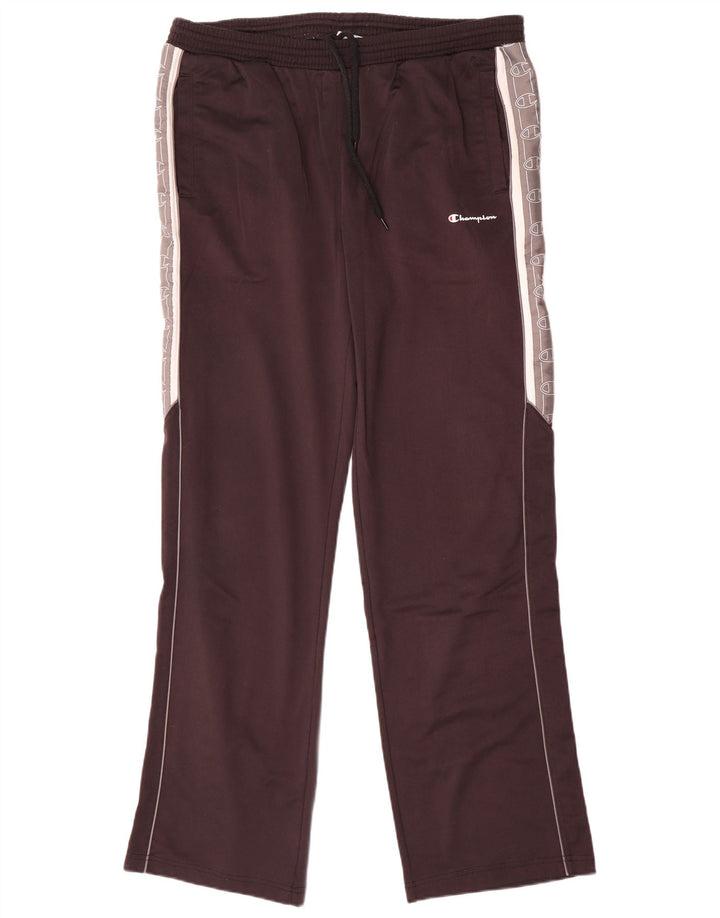 Pantaloni de trening grafic pentru bărbați Champion, mari, negru, poliester color bloc