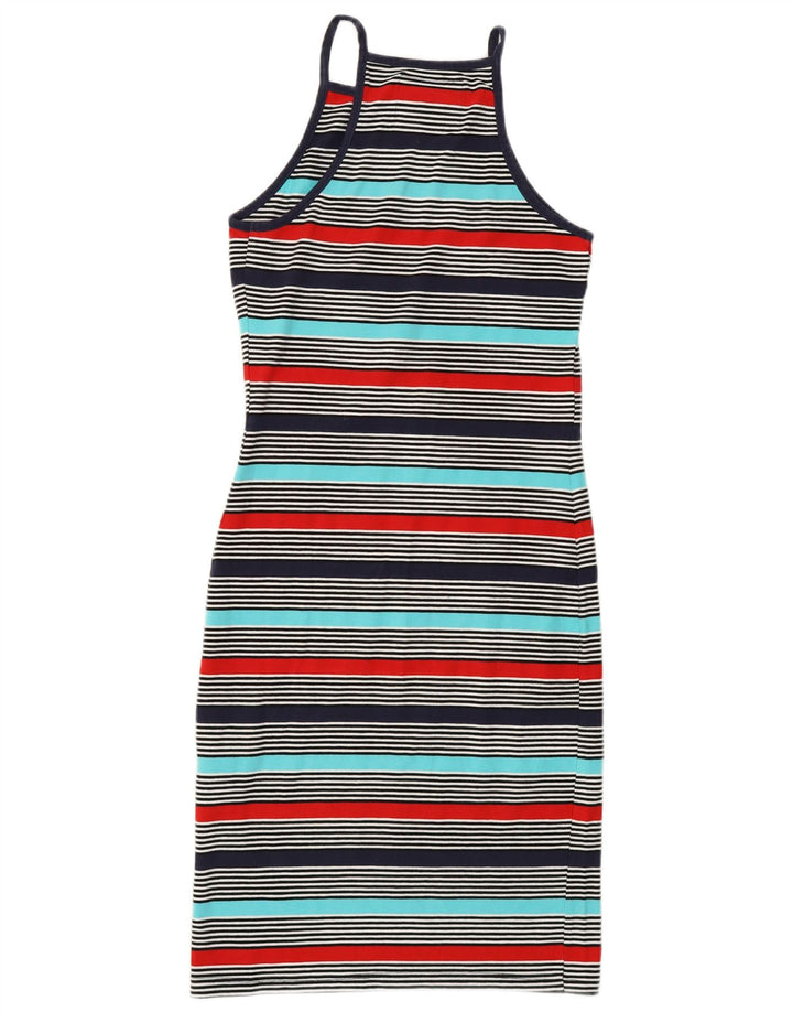 SUPERDRY rochie tricou Manhattan pentru femei UK 6 XS cu dungi multicolore