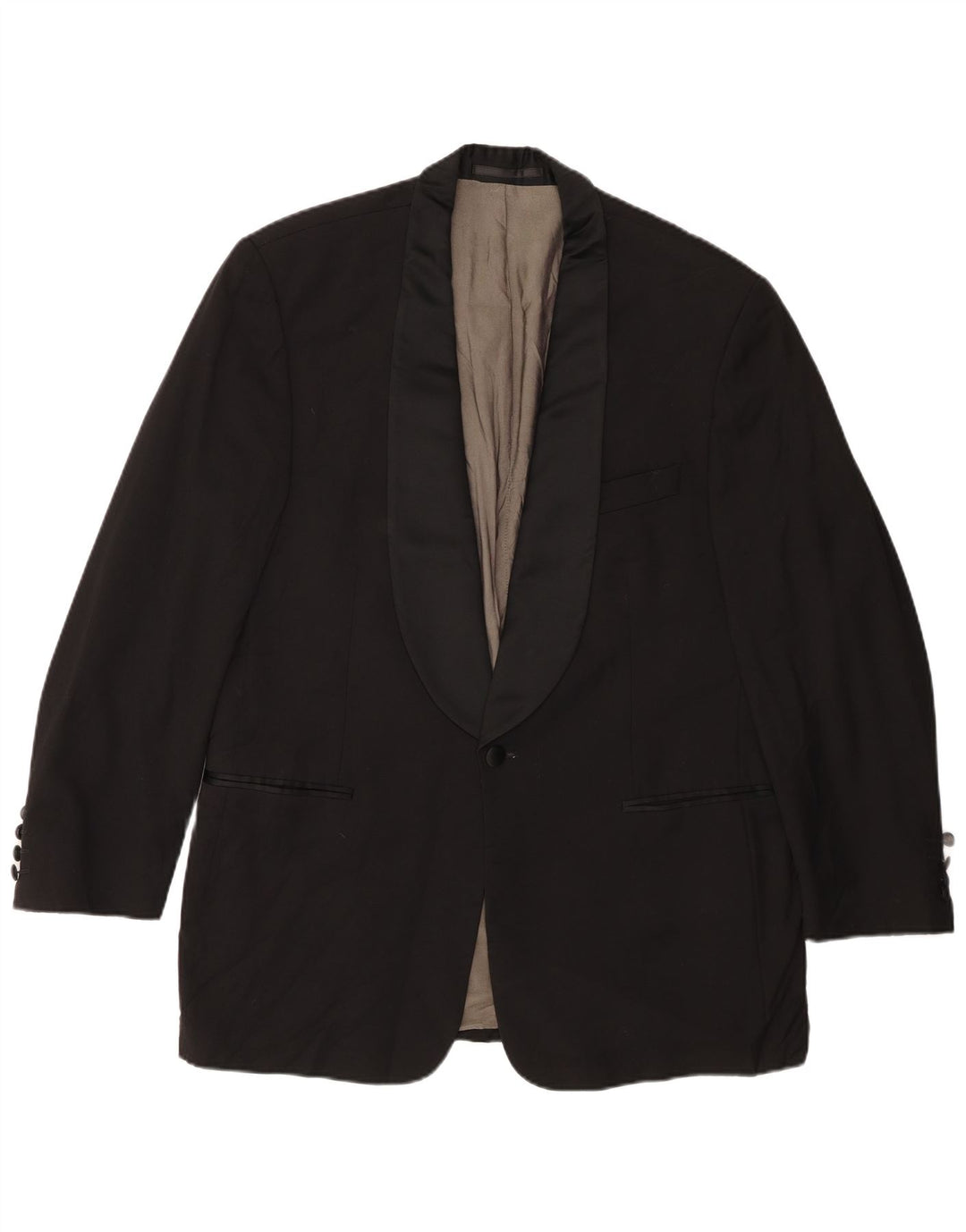 Jachetă blazer pentru bărbați Hugo Boss IT 52 XL Lână neagră