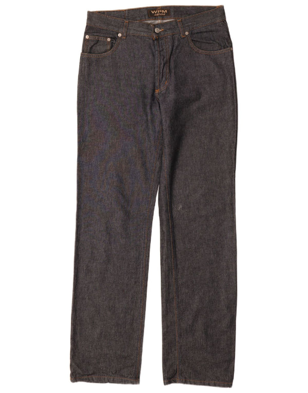 Blugi drepti pentru bărbați WAMPUM IT 48 Medium W33 L35 Bumbac bleumarin