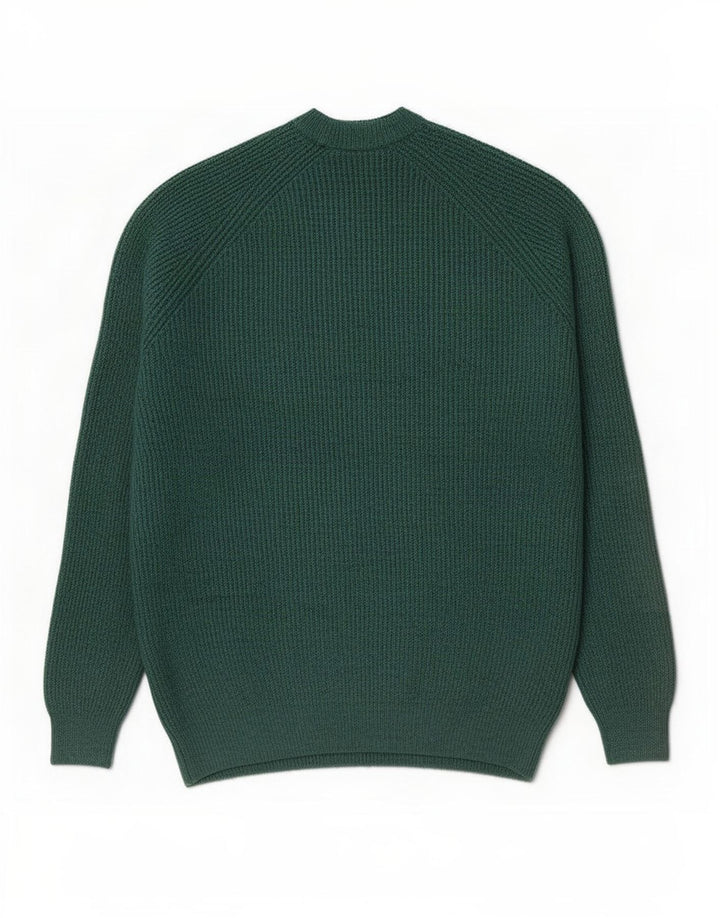 Pulover pentru bărbați Marks & Spencer cu gât crew pulover XL verde poliamidă