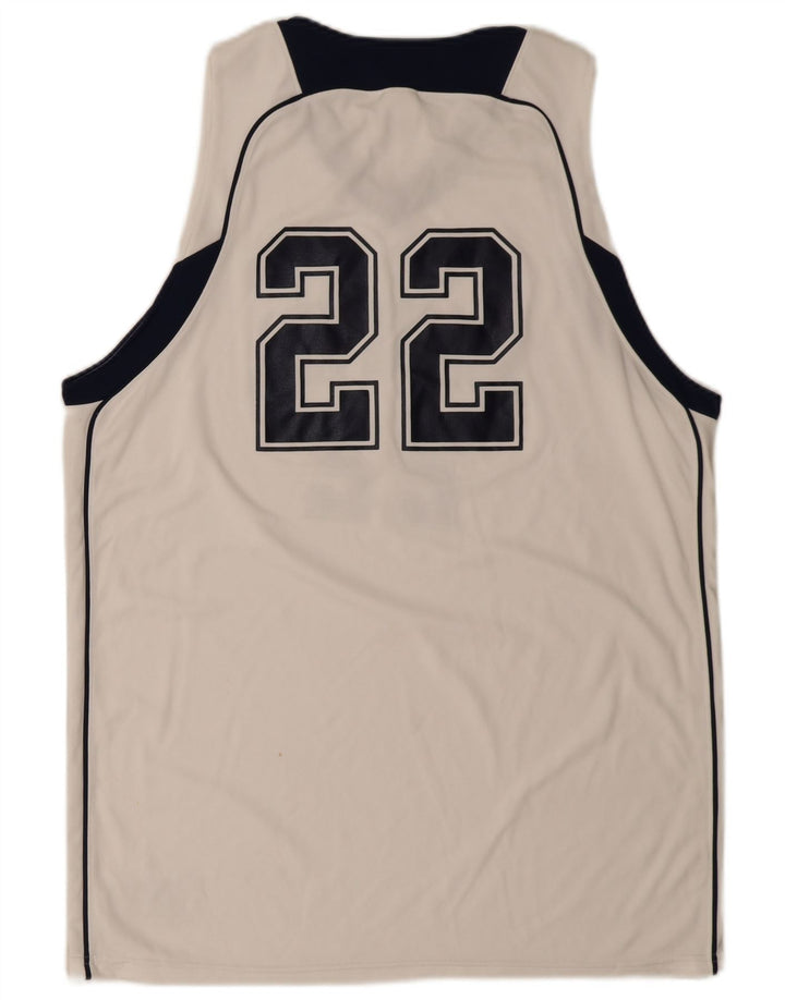 Vestă grafică pentru bărbați Russell Athletic Top mare, alb, poliester color bloc