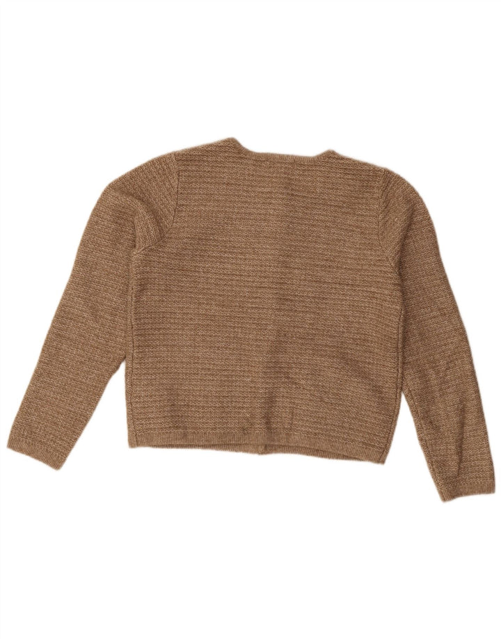 Pulover pentru femei Marks & Spencer Crop Cardigan UK 14 Poliester maro mediu