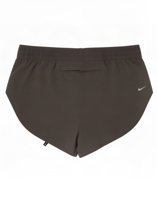Pantaloni scurți sport Nike Dri Fit pentru femei UK 10 Small Gri Poliester