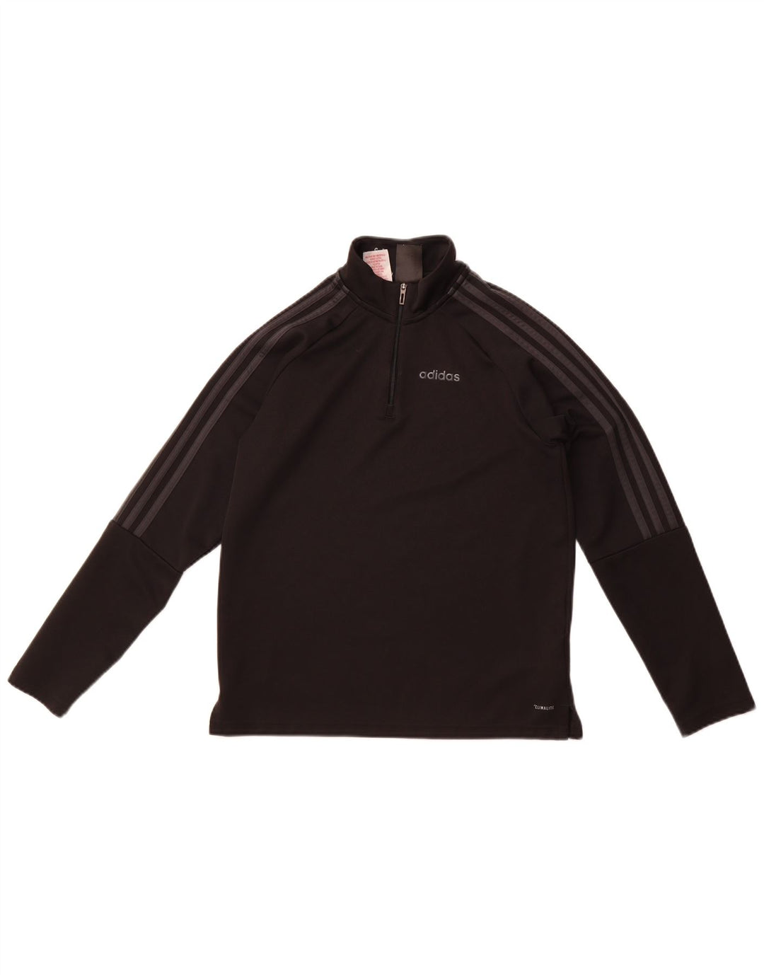 Adidas pentru băieți Climalite Zip Neck Pullover Trening Top 13-14 ani, negru