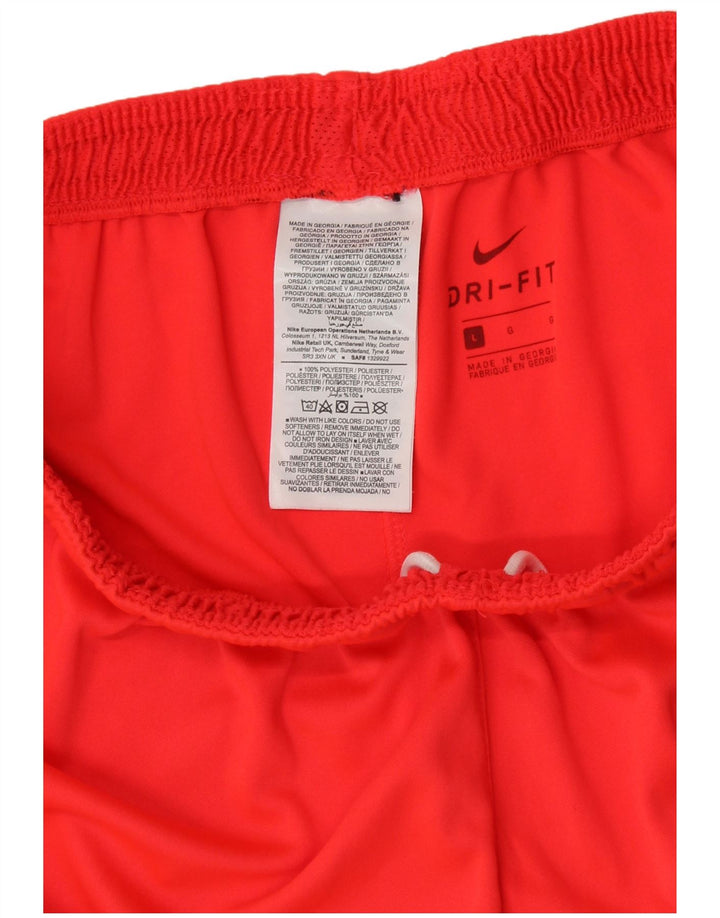 Pantaloni scurți sport Nike Dri Fit Graphic pentru bărbați, mari, portocalii, poliester