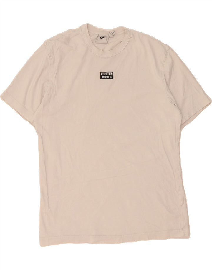 ADIDAS Mens T-Shirt Top Medium White Vintage Adidas and Second-Hand Adidas from Messina Hembry 