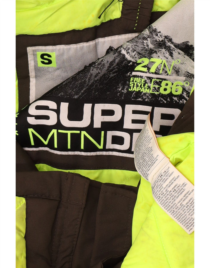 Jachetă parka supradimensionată cu glugă Superdry pentru femei UK 10 Small Khaki Nylon