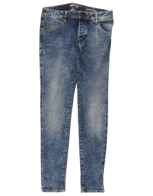 Blugi skinny pentru femei Guess Boyfriend Acid Wash W30 L31 Bumbac albastru