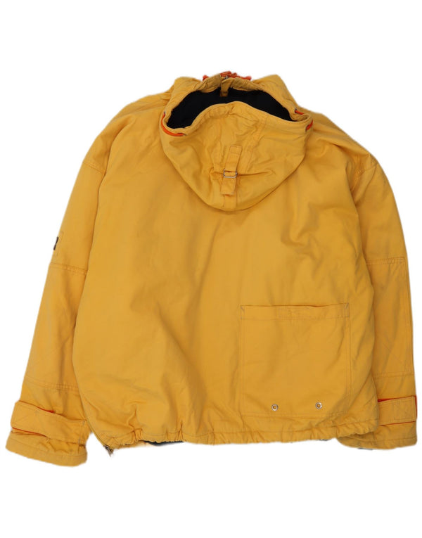 Jachetă Anorak cu glugă Napapijri Geographic Graphic pentru bărbați UK 40 Large Yellow