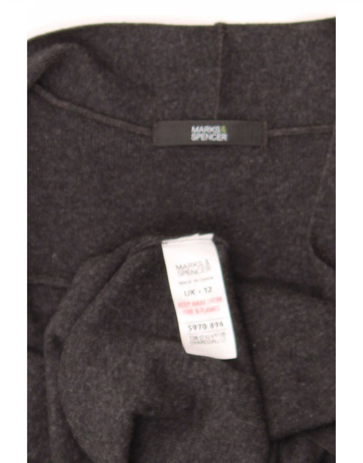 Pulover cardigan fără mâneci pentru femei Marks & Spencer UK 12 gri mediu