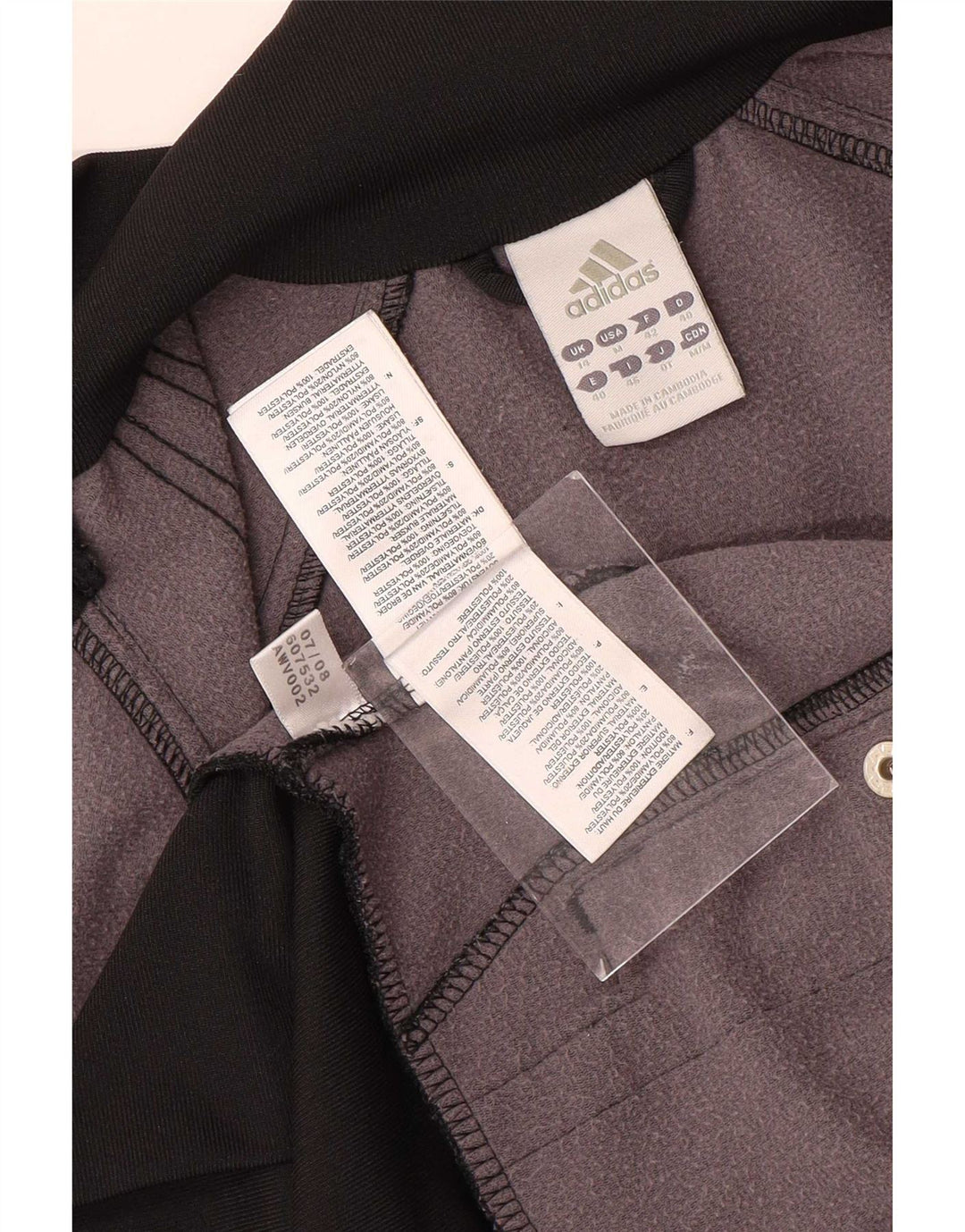 Jachetă de trening pentru femei Adidas UK 14 Poliamidă neagră medie