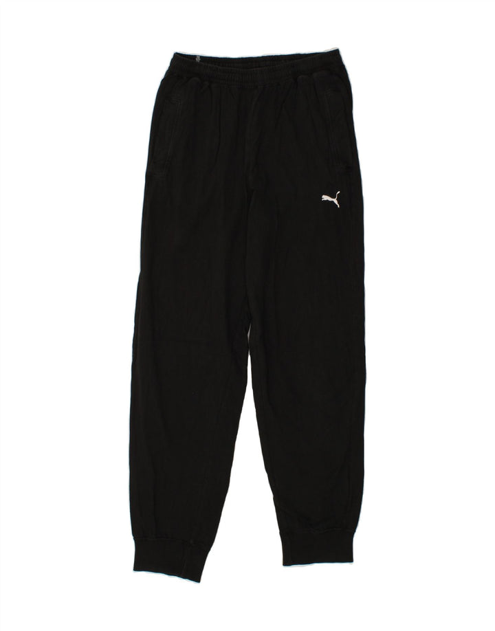 PUMA Mens Tracksuit Trousers Joggers Small  Black Cotton Vintage Puma and Second-Hand Puma from Messina Hembry 