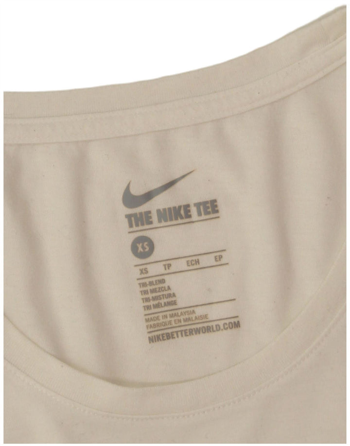 Tricou grafic supradimensionat pentru femei Nike UK 6 XS Poliester alb