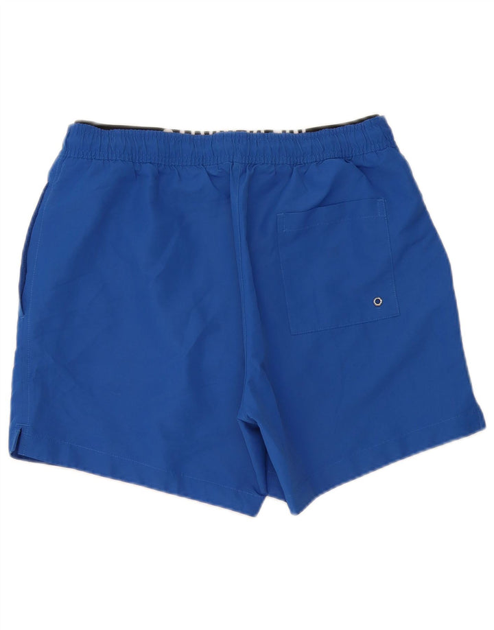 Pantaloni scurți de înot grafic Calvin Klein pentru bărbați, poliester albastru mediu