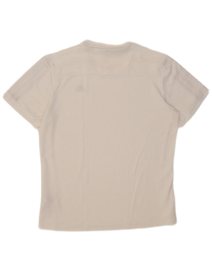 Tricou Adidas Climalite pentru bărbați Top Medium Alb Poliester