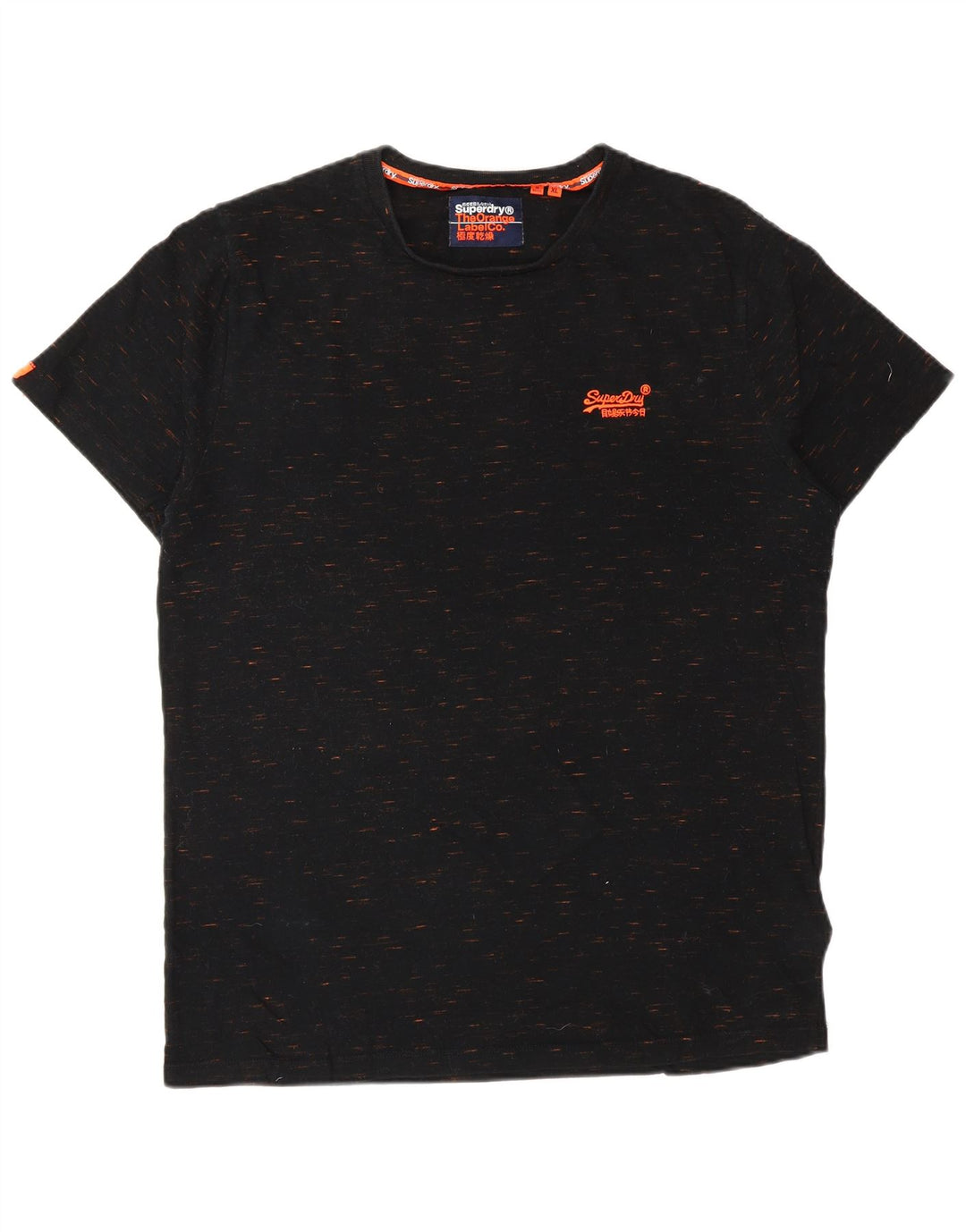 Tricou pentru bărbați SUPERDRY Top XL bumbac negru cu pete