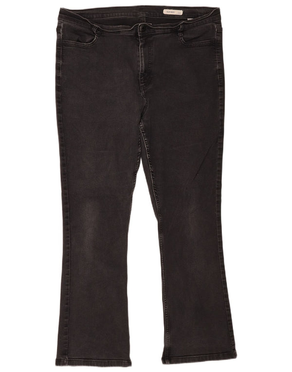 Marks & Spencer blugi subțiri bootcut pentru femei UK 18 XL W40 L28 bumbac negru