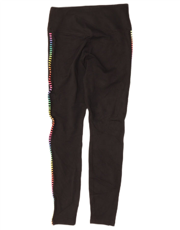 Leggings Nike Dri Fit pentru femei UK 8 Small Negru Geometric Poliester