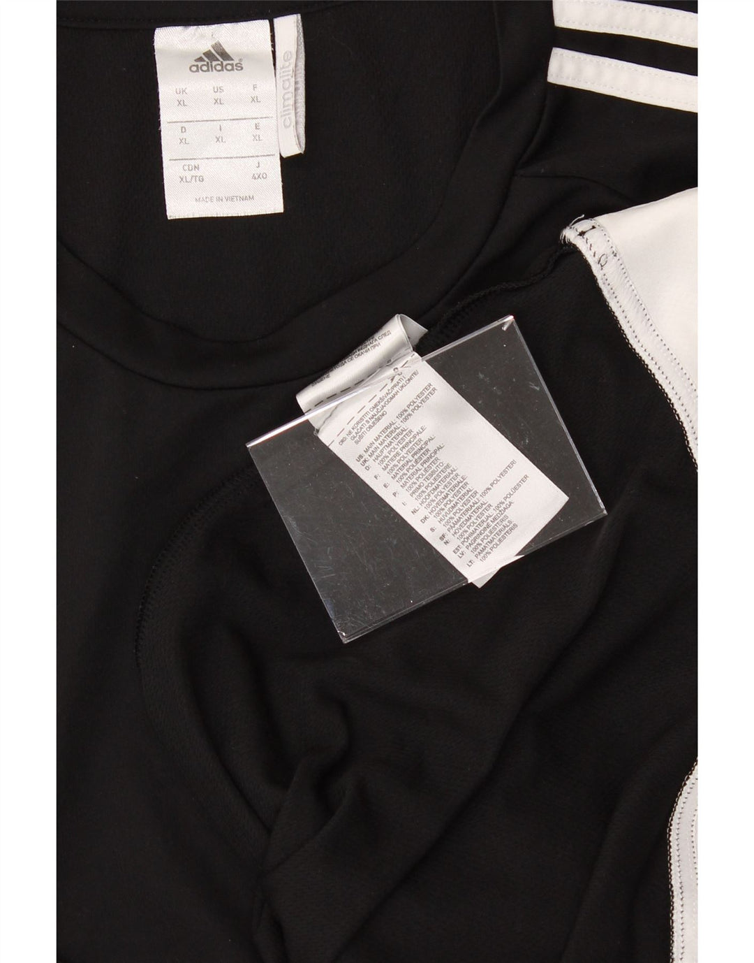 ADIDAS Mens Climalite T-Shirt Top XL Black Polyester Vintage Adidas and Second-Hand Adidas from Messina Hembry 