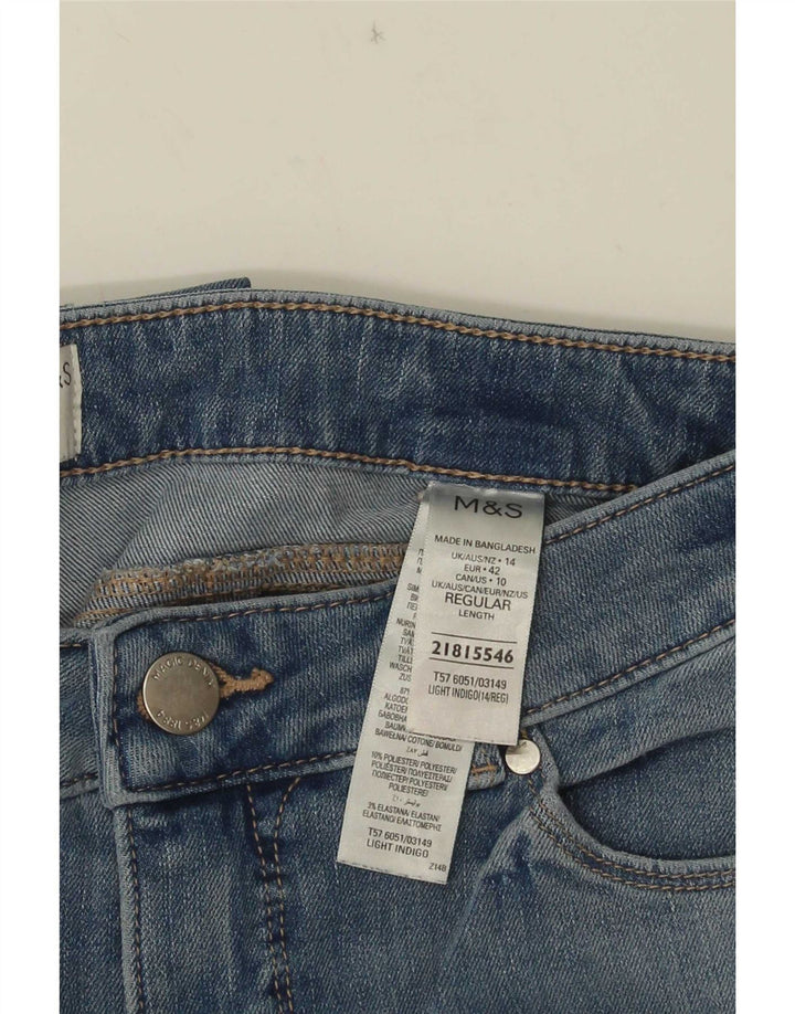 Blugi drepti pentru femei Marks & Spencer Sienna UK 14 Medium W30 L30 Albastru
