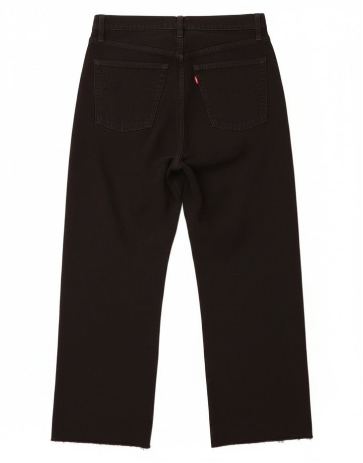 Blugi tăiați pentru femei Levi's Ribcage W28 L24 negri