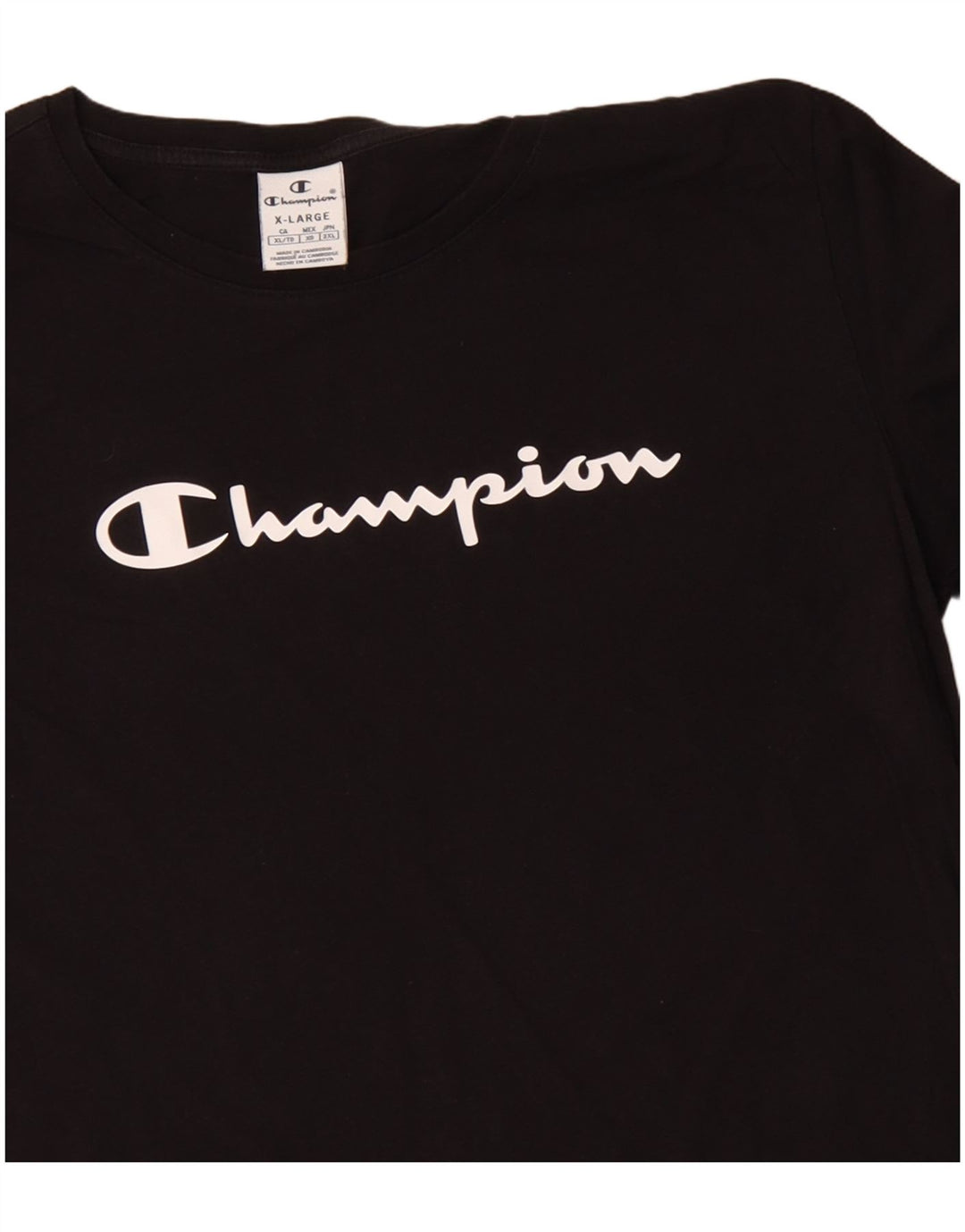 Tricou grafic pentru femei CHAMPION Top UK 18 XL Negru