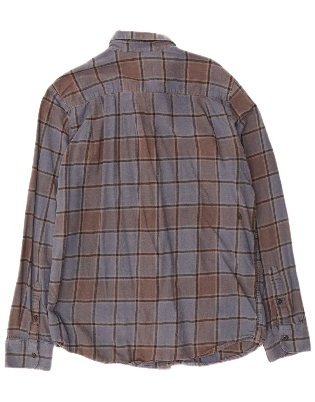 Cămașă din flanel pentru bărbați Volcom Modern Fit, din bumbac carouri albastru